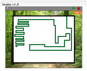 Das von uns erstellte Spiel Snake v1.0 mit Scratch